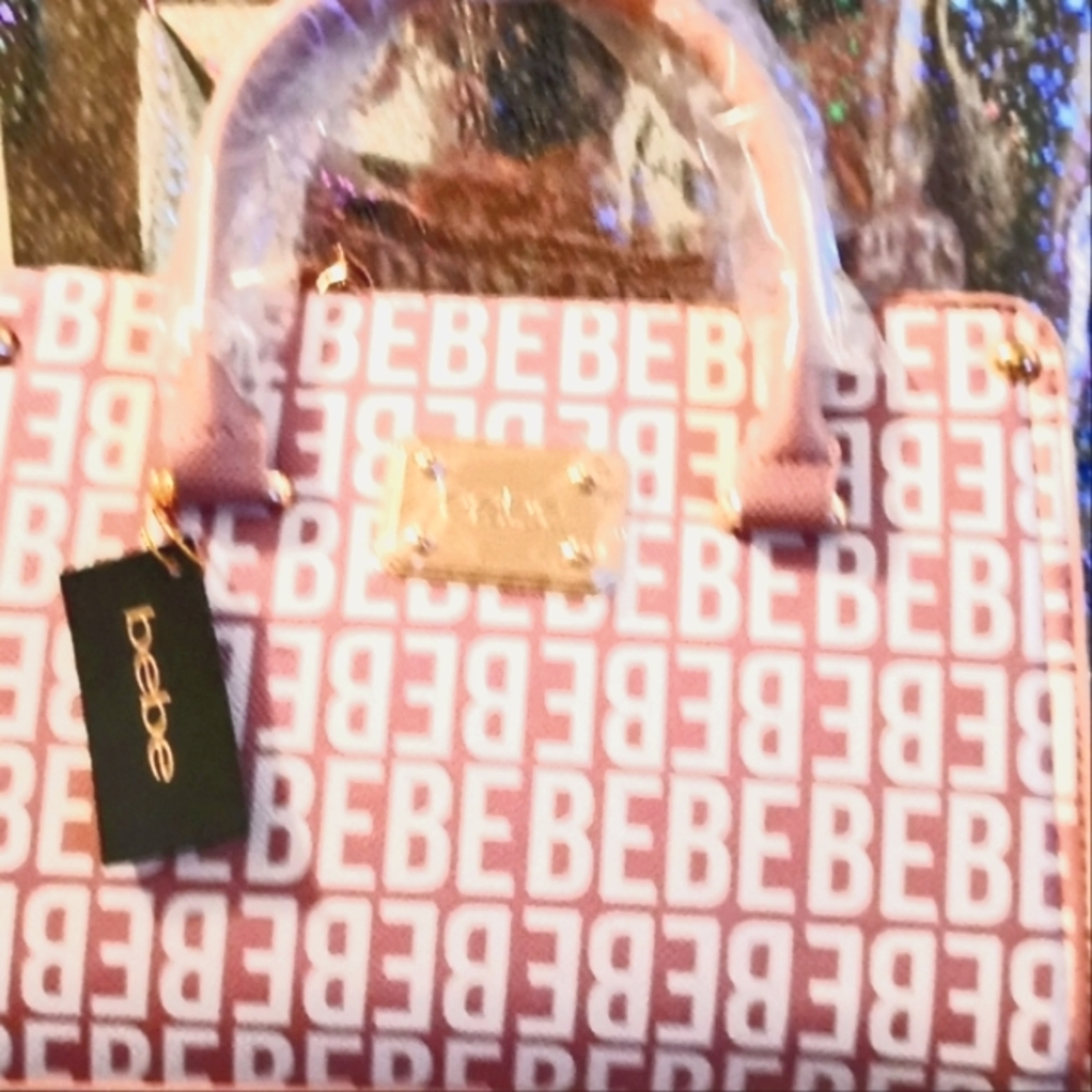 Bebe Monogram FAUX LEATHER Crossbody